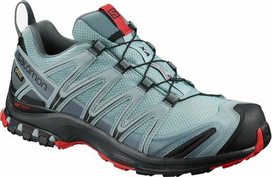 Pantofi trekking de bărbați Salomon XA Pro 3D GTX Lead/Black/Barbados Cherry 44 Pantofi trekking de bărbați - 1