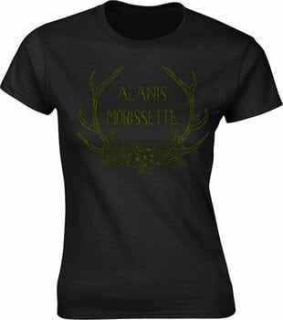 T-shirt Alanis Morissette T-shirt Antlers Femme Black XL - 1