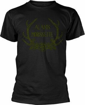 T-shirt Alanis Morissette T-shirt Antlers Homme Black M - 1