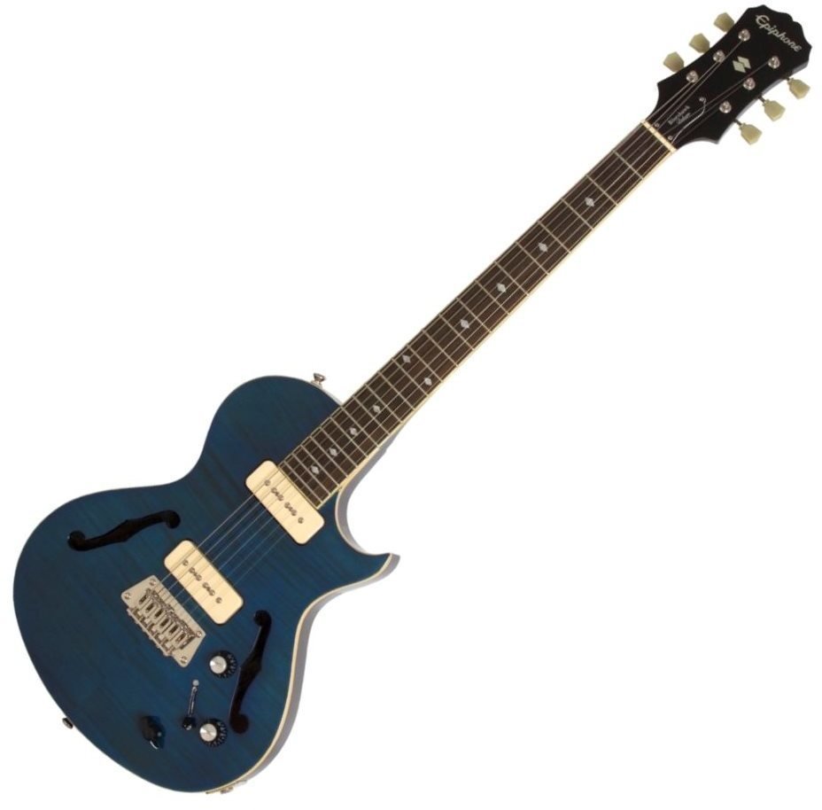 Halbresonanz-Gitarre Epiphone Blueshawk Deluxe Midnight Sapphire