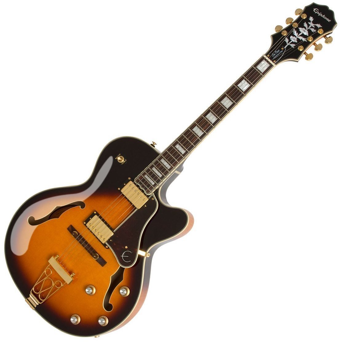 Halvakustisk guitar Epiphone Joe Pass Emperor II Pro Vintage Sunburst