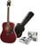 Akoestische gitaar Epiphone PRO-1 Plus Acoustic Wine Red SET Wine Red