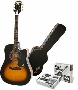 Guitarra electroacústica Epiphone PRO-1 Ultra Acoustic Electric Vintage Sunburst SET Vintage Sunburst - 1