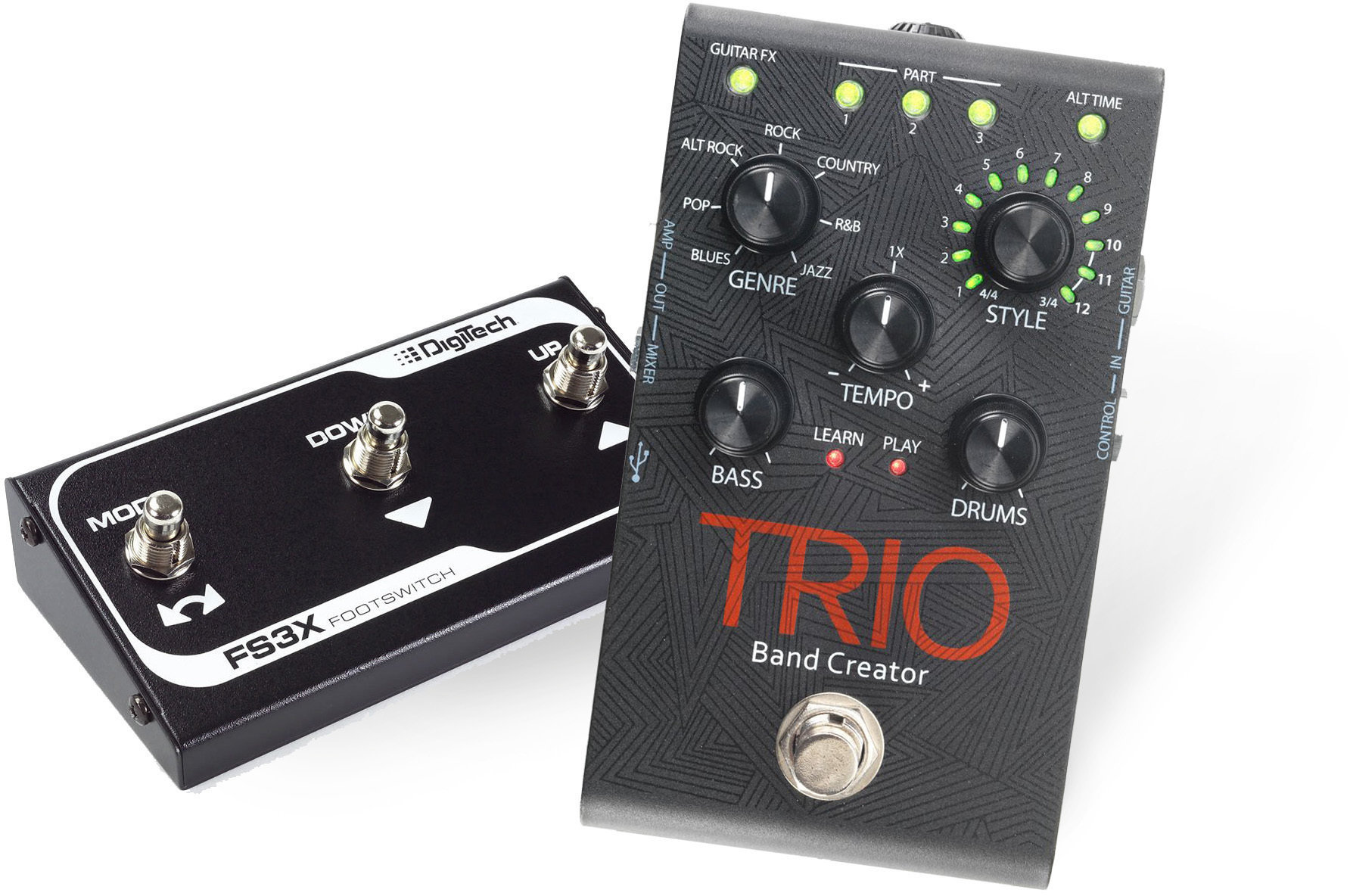 動作品 Digitech TRIO+ フットスイッチ付 - エフェクター