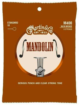 Mandoline Strings Martin M400 80/20 Bronze Mandolin - 1