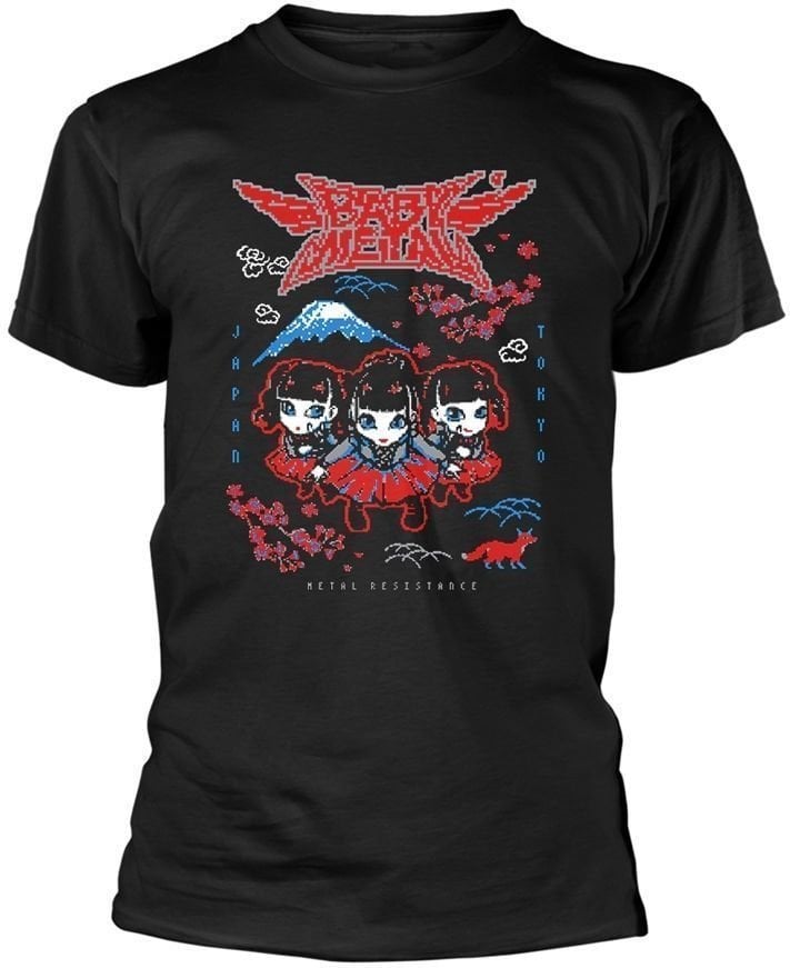 T-Shirt Babymetal T-Shirt Pixel Tokyo Black S