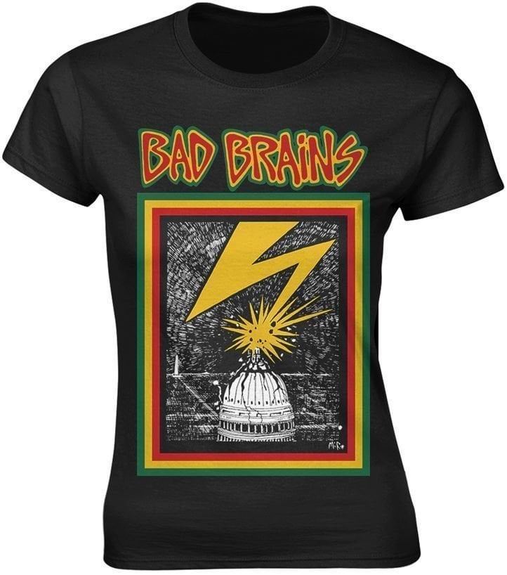 T-Shirt Bad Brains T-Shirt Logo Damen Black 2XL