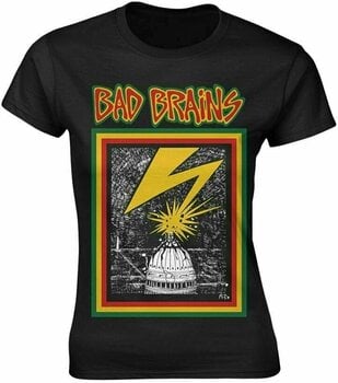 Koszulka Bad Brains Koszulka Logo Damski Black 2XL - 1