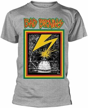 Shirt Bad Brains Shirt Logo Grey S - 1