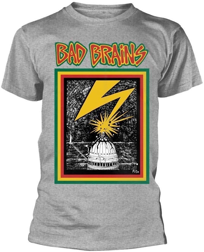 Shirt Bad Brains Shirt Logo Heren Grey M