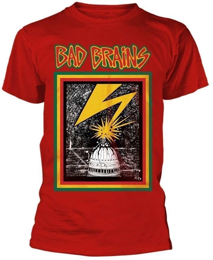 Koszulka Bad Brains Koszulka Logo Męski Red S