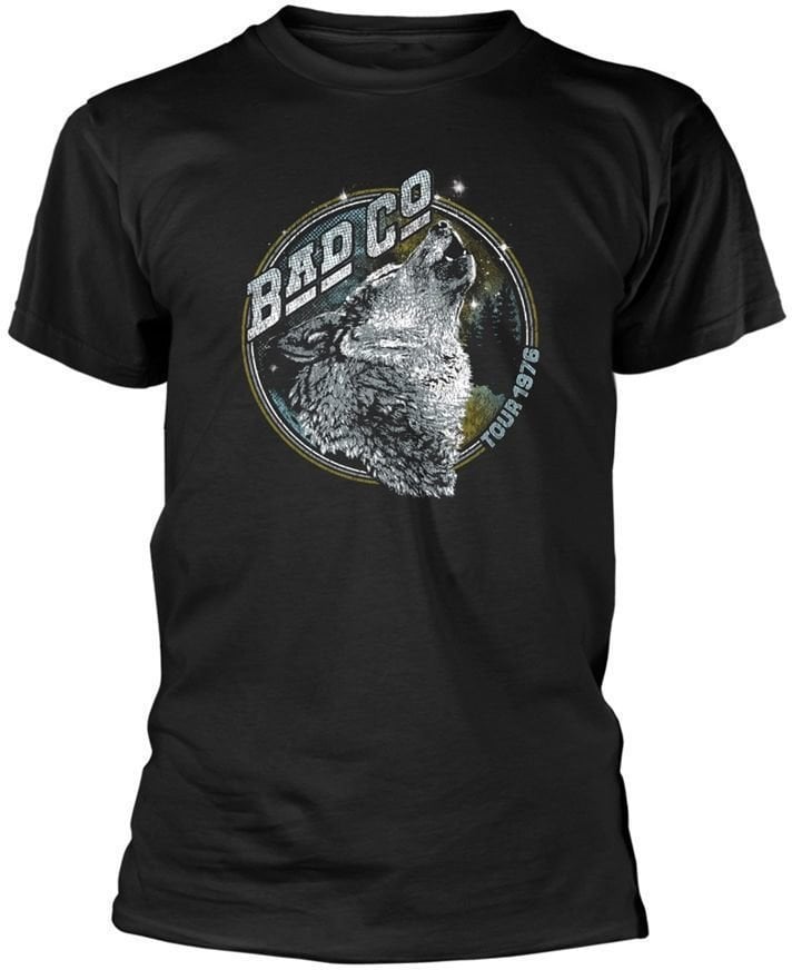 T-shirt Bad Company Tour '76 Black 2XL T-shirt