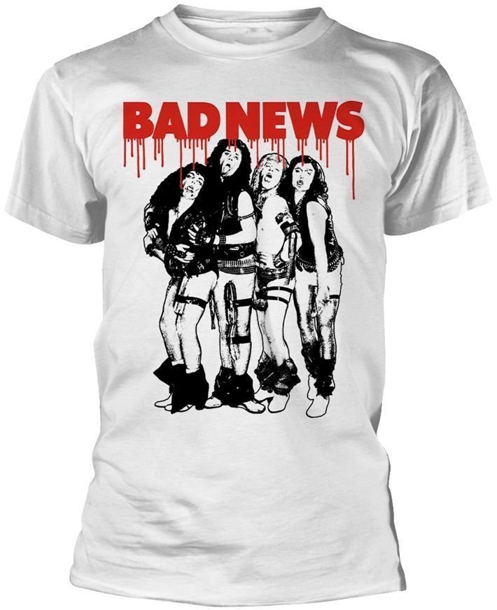T-Shirt Bad News T-Shirt Band Male White 2XL