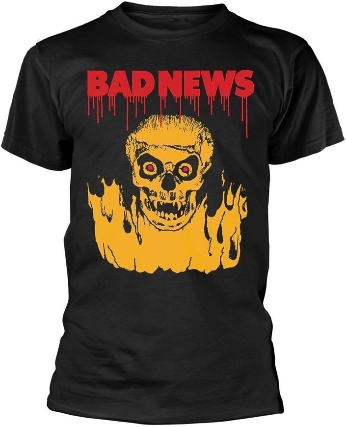 T-Shirt Bad News T-Shirt Fireskull Male Black S