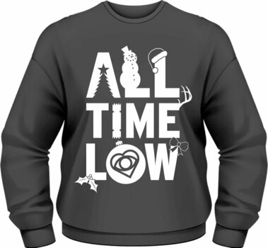 Hættetrøje All Time Low Hættetrøje Christmas Logo Sort M - 1
