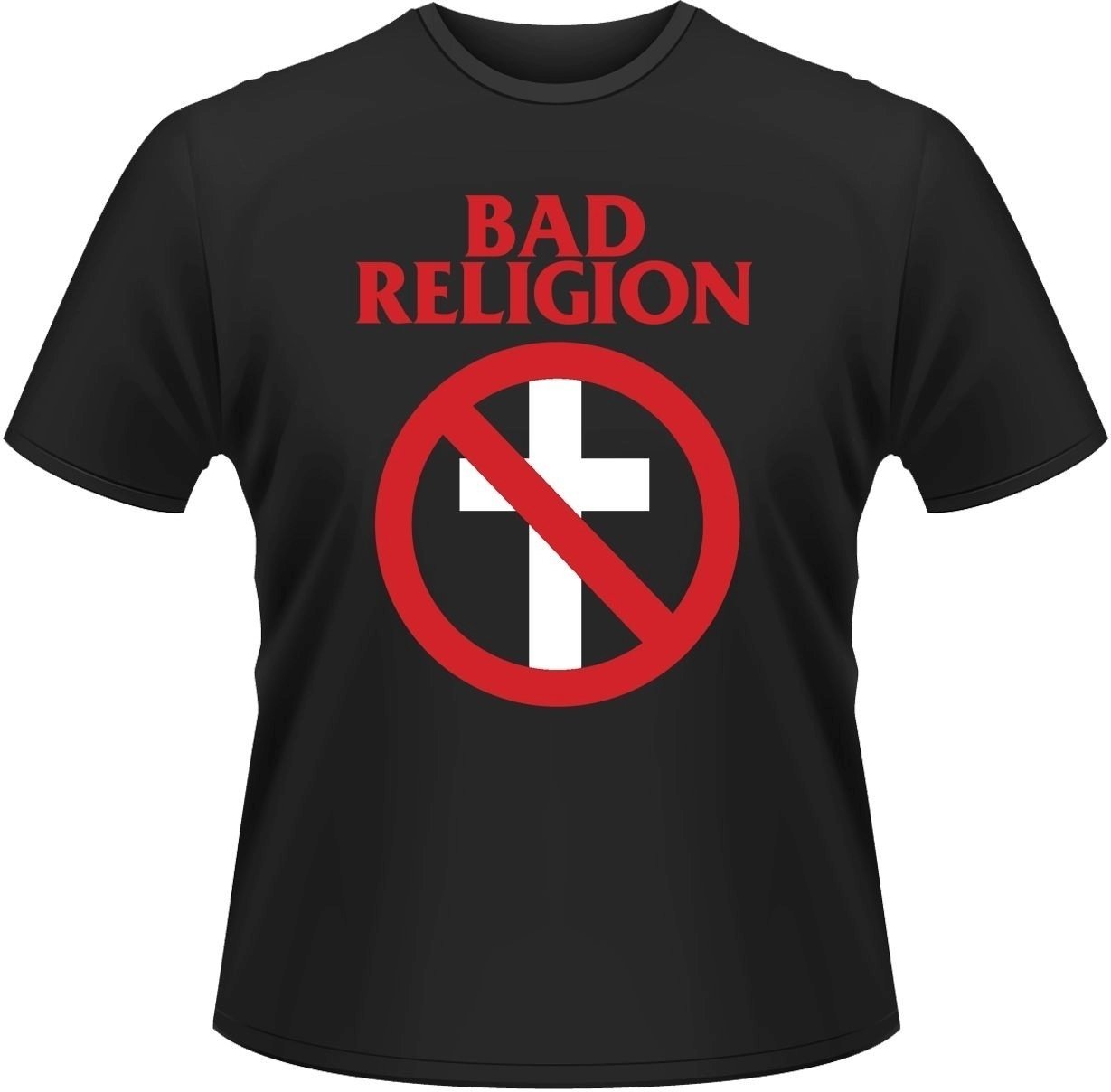 Camiseta de manga corta Bad Religion Camiseta de manga corta Cross Buster Hombre Black S