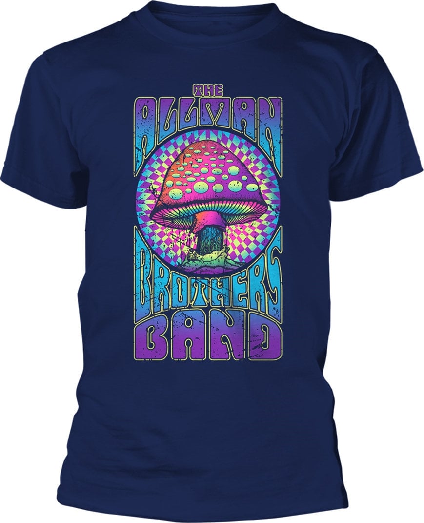 T-Shirt The Allman Brothers Band T-Shirt Mushroom Male Blue S