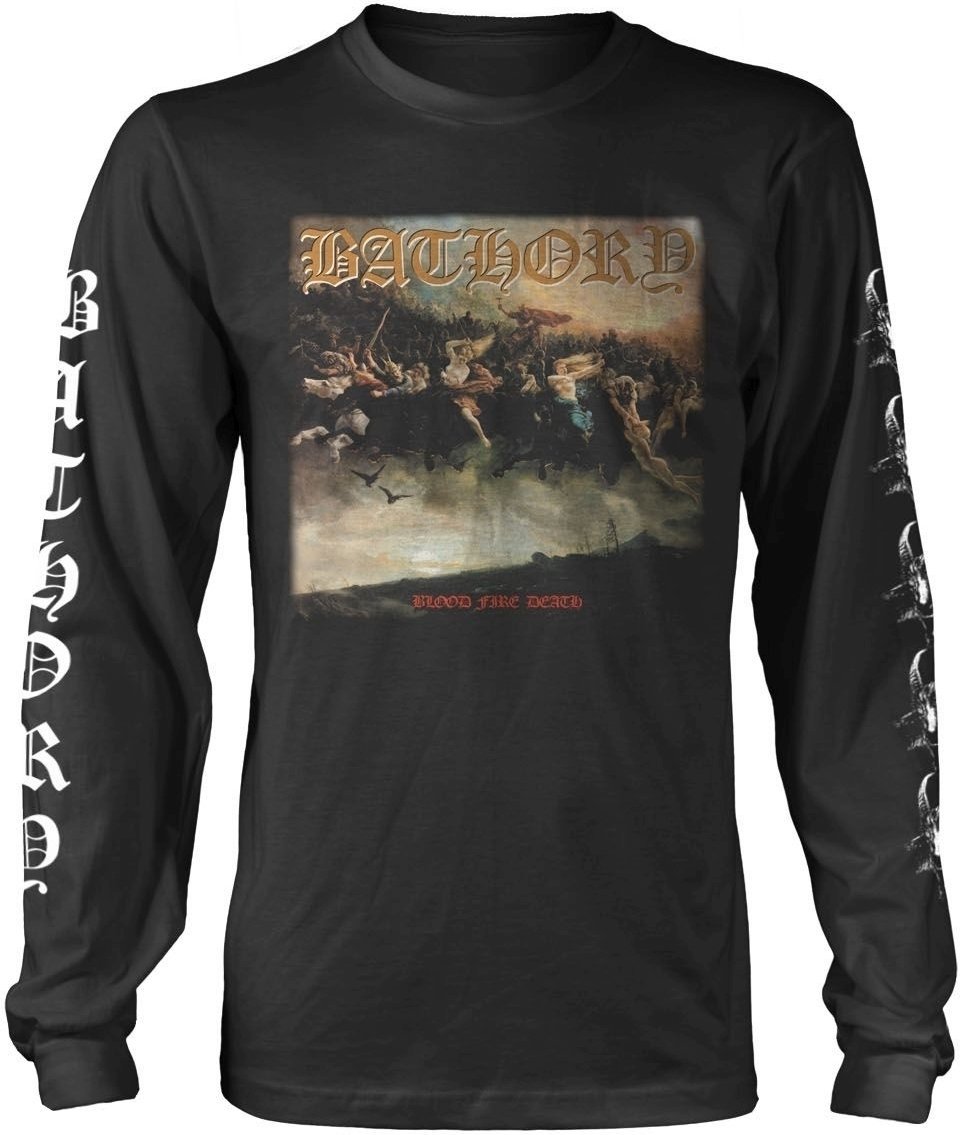 T-Shirt Bathory T-Shirt Blood Fire Death Herren Black M
