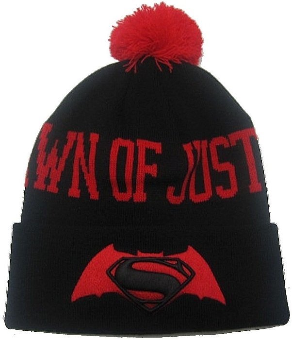 Mütze Batman Mütze Logo Bobble Schwarz-Rot