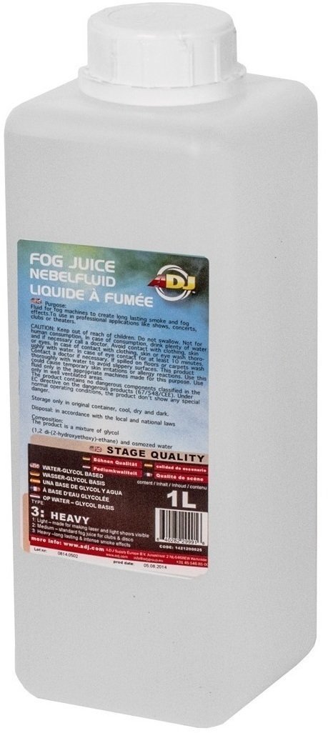 Navullingen voor stoommachines ADJ Fog juice 3 heavy - 1 Liter