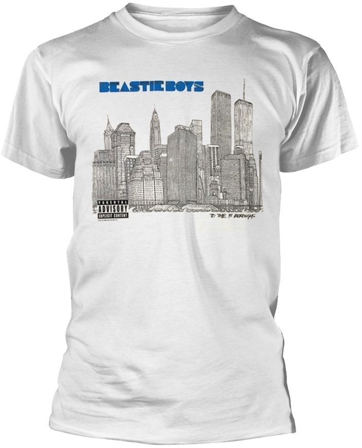 Skjorte Beastie Boys Skjorte 5 Boroughs Mand hvid S