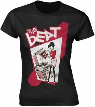 T-shirt The Beat Record Player Girl Black M T-shirt - 1
