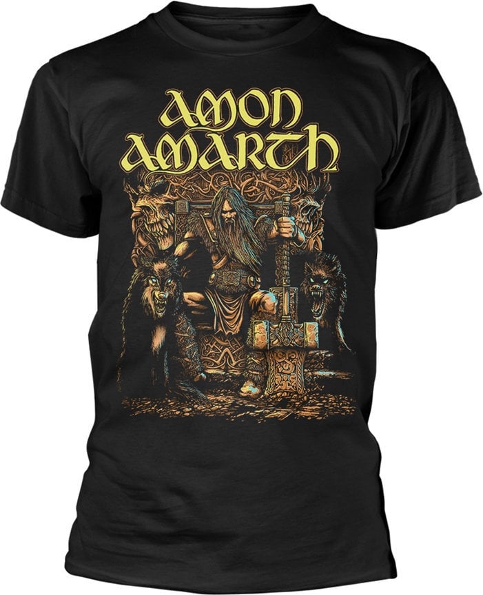 T-shirt Amon Amarth T-shirt Thor Masculino Black S