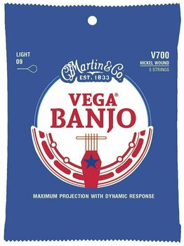 Struny pro banjo Martin V700 Vega Banjo - 1
