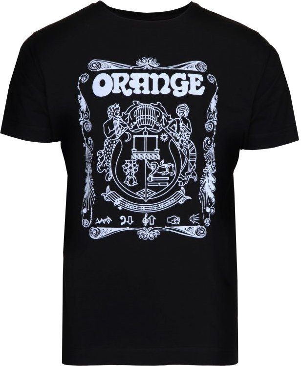 T-Shirt Orange T-Shirt Crest Black M