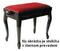 Drevené alebo klasické klavírne stoličky
 Bespeco SG 107 Čierna