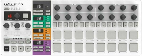MIDI kontroler, MIDI ovladač Arturia BeatStep Pro - 1