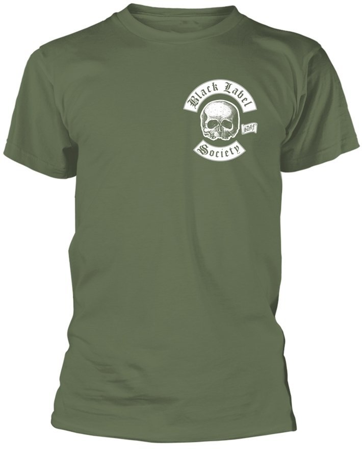 T-Shirt Black Label Society T-Shirt Skull Logo Olive S