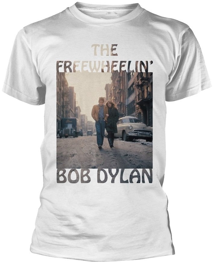 Camiseta de manga corta Bob Dylan Camiseta de manga corta Freewheelin' White 2XL