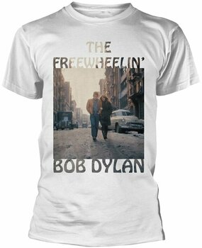 Skjorta Bob Dylan Skjorta Freewheelin' Herr Vit 2XL - 1