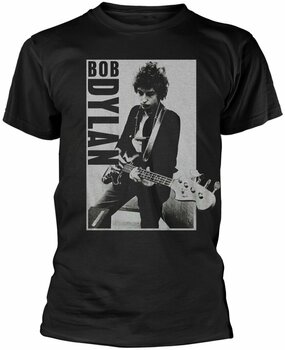 Skjorte Bob Dylan Skjorte Guitar Mand Sort S - 1