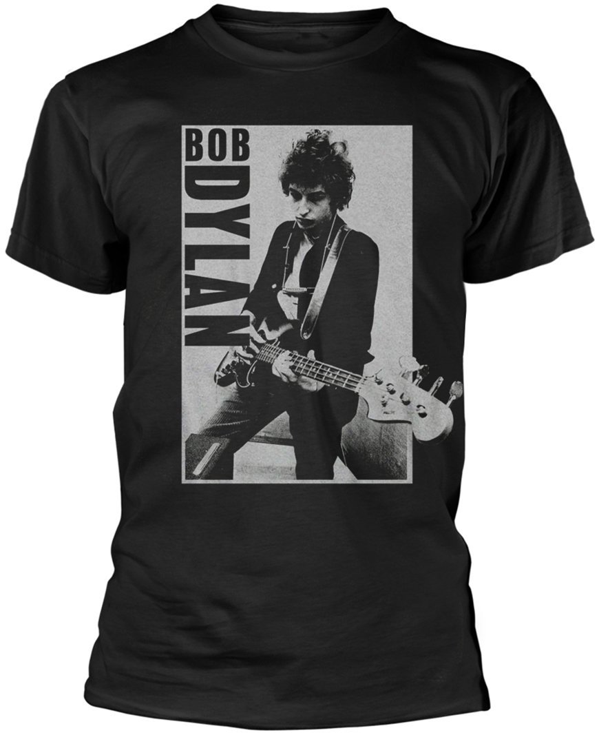 T-shirt Bob Dylan Guitar Black XL T-shirt