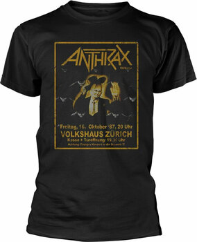 Shirt Anthrax Shirt Among The Living Heren Zwart S - 1