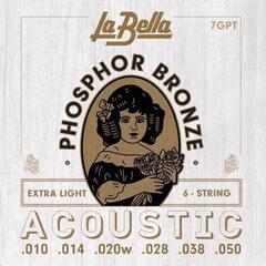 Saiten für Akustikgitarre La Bella 7GPT Phosphor Bronze Saiten für Akustikgitarre