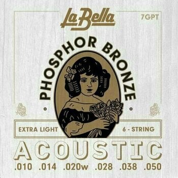 Struny do gitary akustycznej LaBella 7GPT Phosphor Bronze - 1