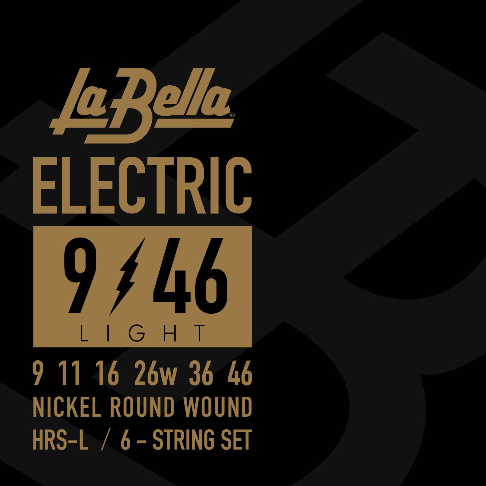 Cordas para guitarra elétrica Mi LaBella LB-HRS-L 9-46