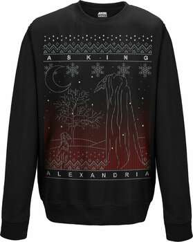 Pulóver Asking Alexandria The Black Christmas Crew Neck Sweater XXL - 1