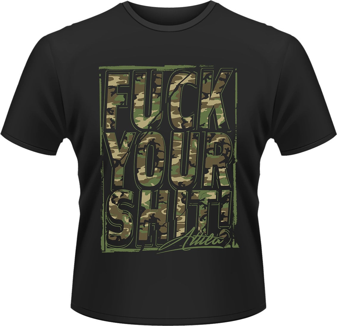 T-shirt Attila Fuck Your Shit Black M T-shirt