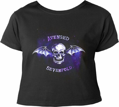 Skjorte Avenged Sevenfold Skjorte Bat Skull Hunkøn Black S - 1