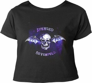 T-Shirt Avenged Sevenfold T-Shirt Bat Skull Damen Black L - 1