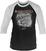 Tričko Bon Jovi Slippery When Wet 3/4 Sleeve Baseball Tee S