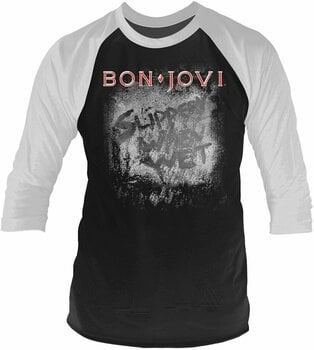 T-shirt Bon Jovi Slippery When Wet 3/4 Sleeve Baseball Tee XXL - 1