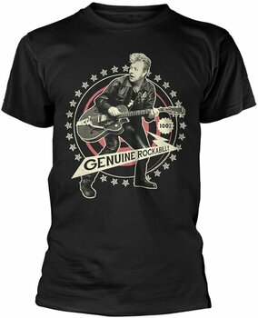 T-shirt Brian Setzer T-shirt Genuine Rockabilly Masculino Black S - 1