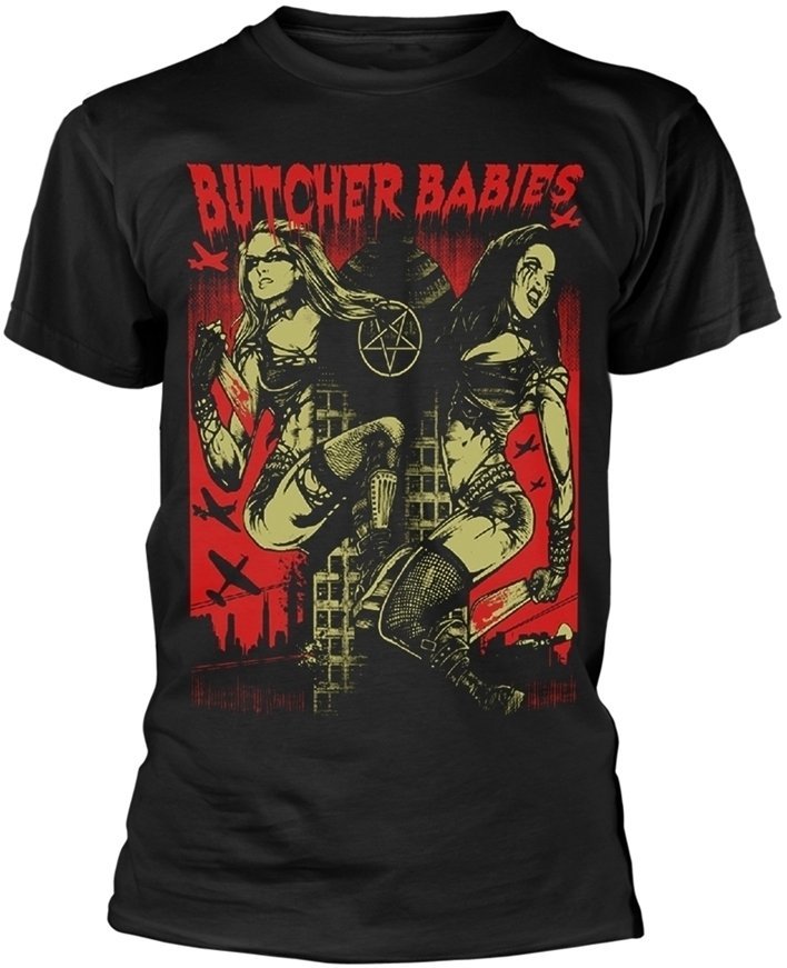 Maglietta Butcher Babies Maglietta Tower Of Power Black S