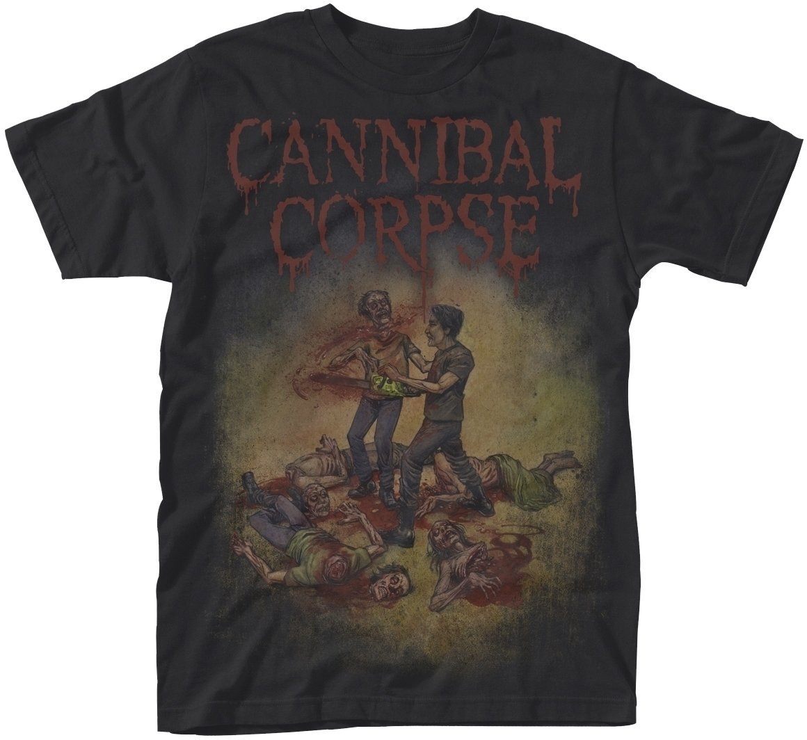 T-shirt Cannibal Corpse T-shirt Chainsaw Homme Black L