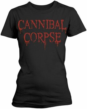 Skjorta Cannibal Corpse Skjorta Dripping Logo Kvinna Svart M - 1